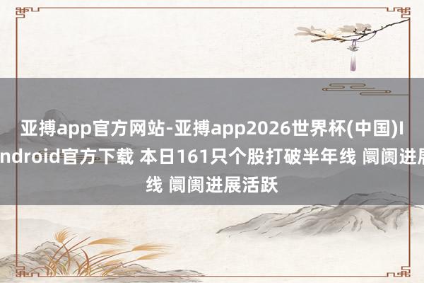 亚搏app官方网站-亚搏app2026世界杯(中国)IOS/Android官方下载 本日161只个股打破半年线 阛阓进展活跃