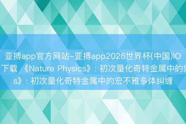 亚搏app官方网站-亚搏app2026世界杯(中国)IOS/Android官方下载 《Nature Physics》: 初次量化奇特金属中的宏不雅多体纠缠